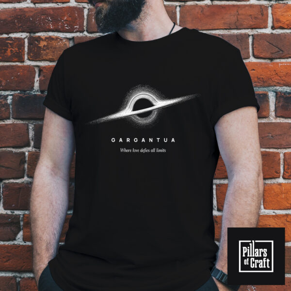 Gargantua T-shirt, Love defies all limits T-shirt, Interstellar T-shirt, Black hole T-shirt