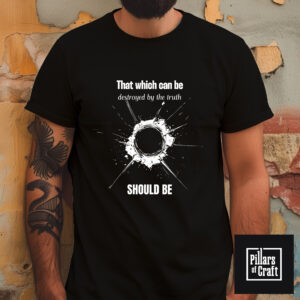 Destroyed by the truth T-shirt, Inspirational Quotes T-shirt, Thought Provoking T-shirt - Image 1