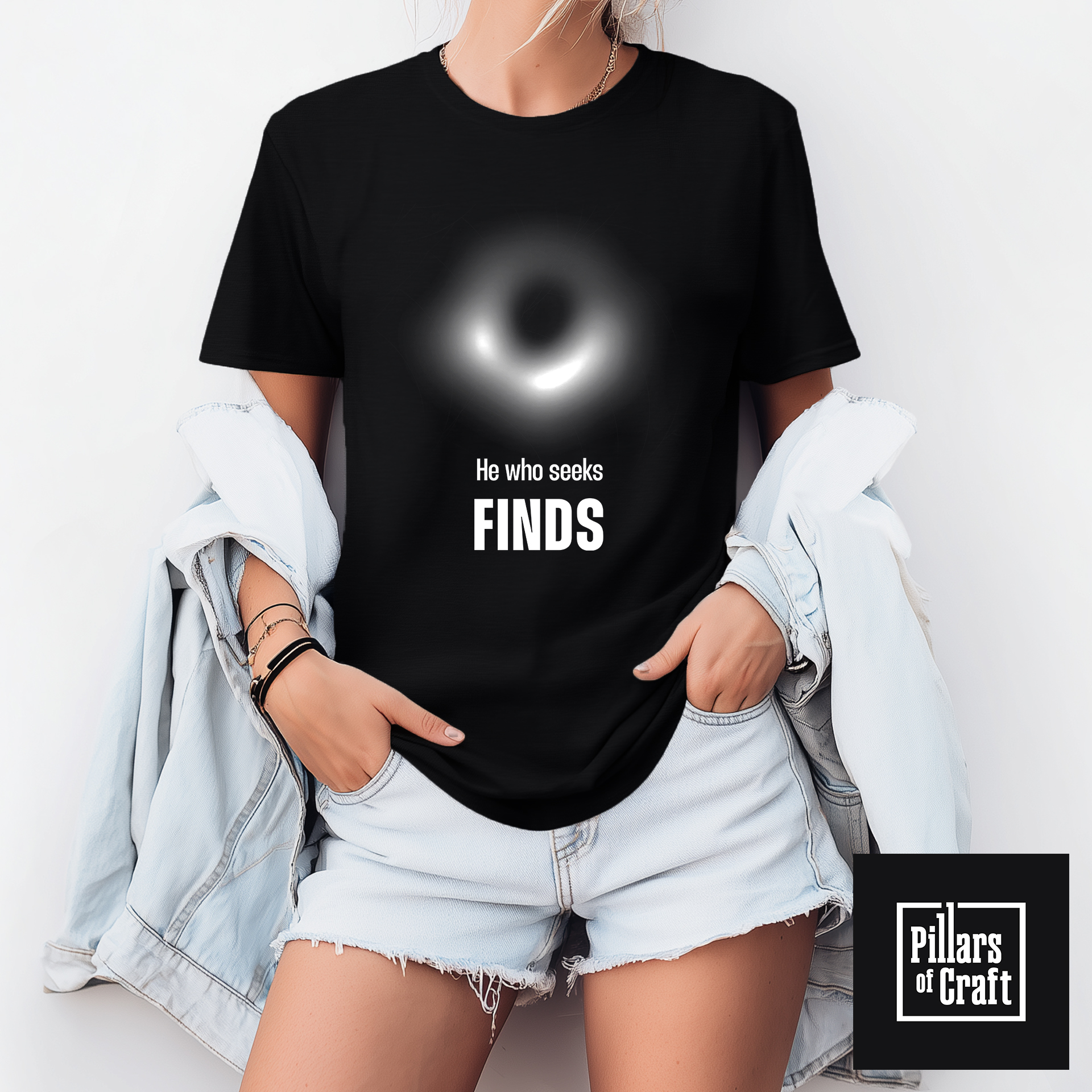 Supermasive black hole M87 T-shirt, Messier 87 black hole T-shirt, Inspirational T-shirt - Image 4