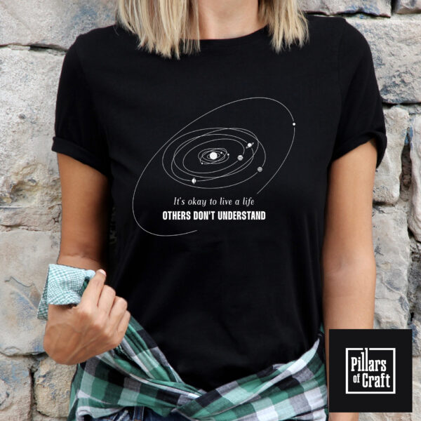Pluto and planets in orbit T-shirt, Planetary orbits T-shirt, Inspirational T-shirt