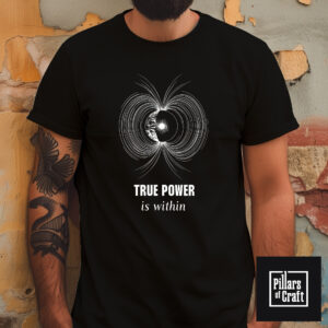 Earth's core T-shirt, Earth's magnetic field T-shirt, Philosophy T-shirt, Inspirational T-shirt - Image 2