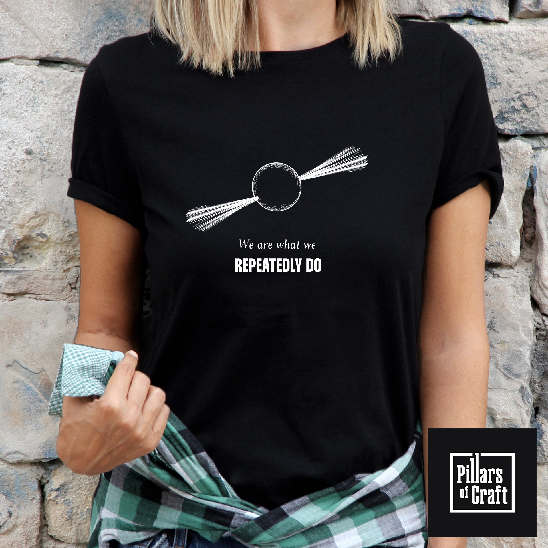 Pulsar T-shirt, Neutron star T-shirt, We are what we repeatedly do, Inspirational T-shirt - Image 3
