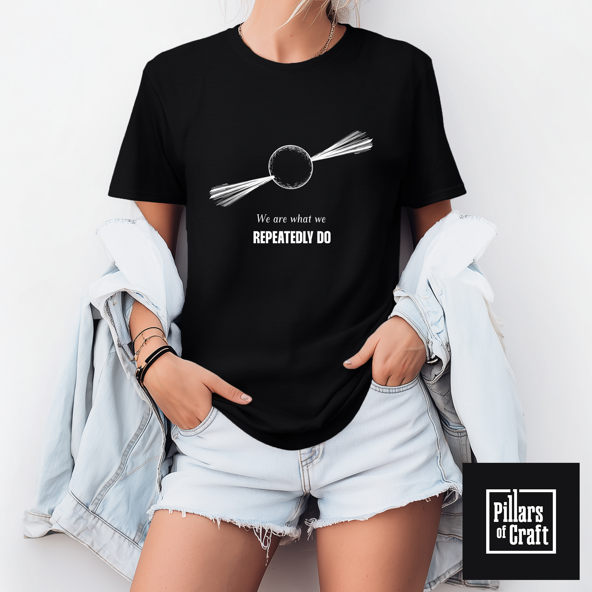 Pulsar T-shirt, Neutron star T-shirt, We are what we repeatedly do, Inspirational T-shirt - Image 1