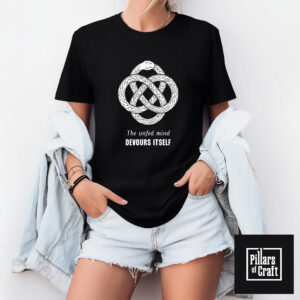Ouroboros shirt, Serpent eating its own tail shirt, Snake shirt, Inspirational shirt, Thought provoking shirt - Image 3