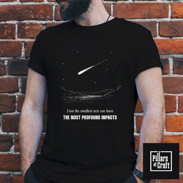 Comet T-shirt, Shooting star T-shirt, Starry night T-shirt, Thought Provoking T-shirt