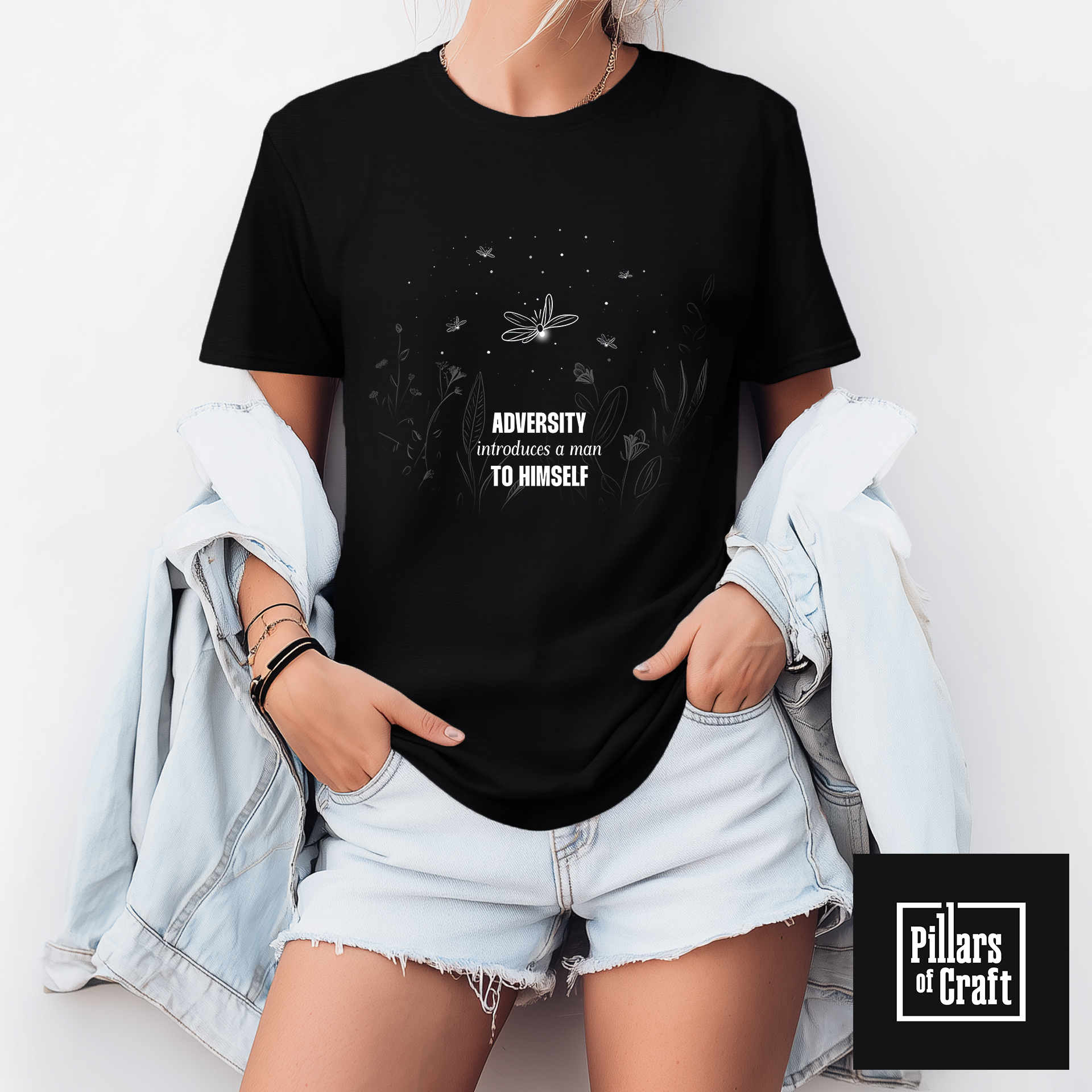 Firefly T-shirt, Adversity T-shirt, Einstein Quote T-shirt, Nature T-shirt, Inspirational T-shirt - Image 4
