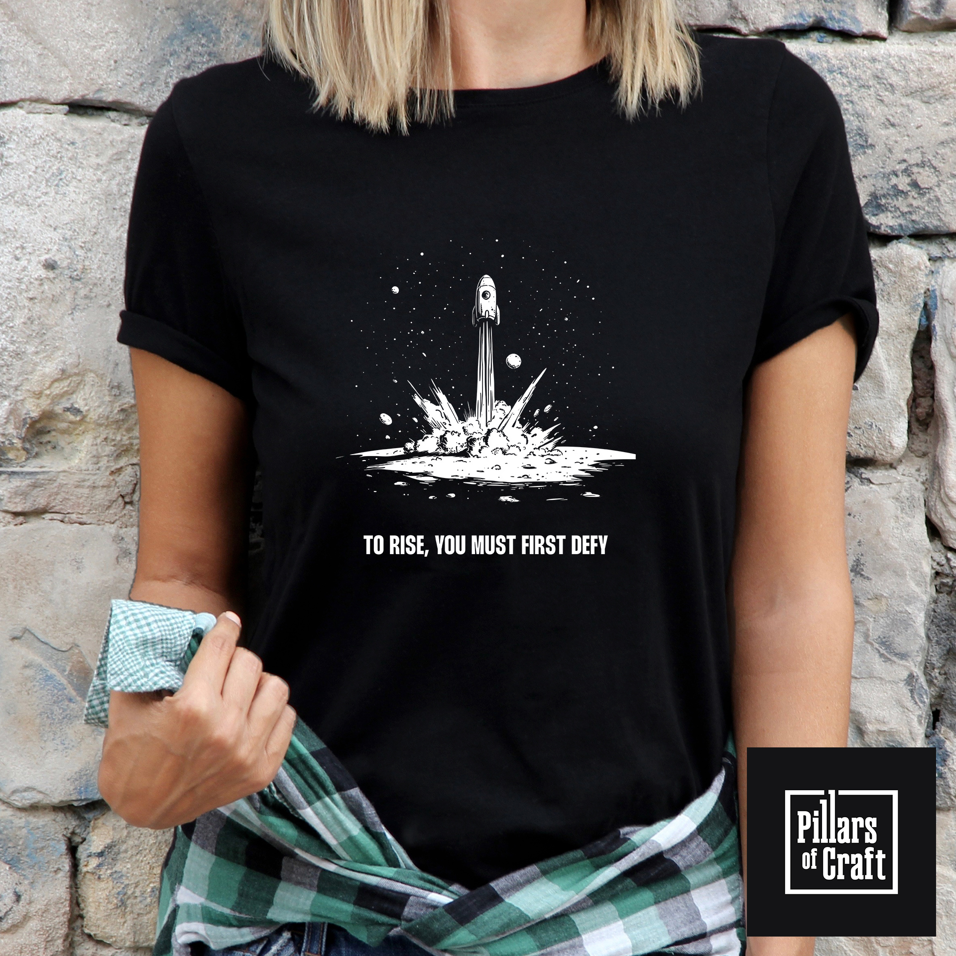 Rocket launching T-shirt, Start up launch T-shirt, Inspirational T-shirt - Image 2