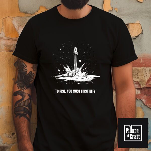 Rocket launching T-shirt, Start up launch T-shirt, Inspirational T-shirt