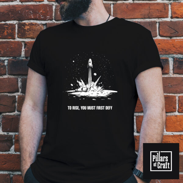 Rocket launching T-shirt, Start up launch T-shirt, Inspirational T-shirt - Image 3