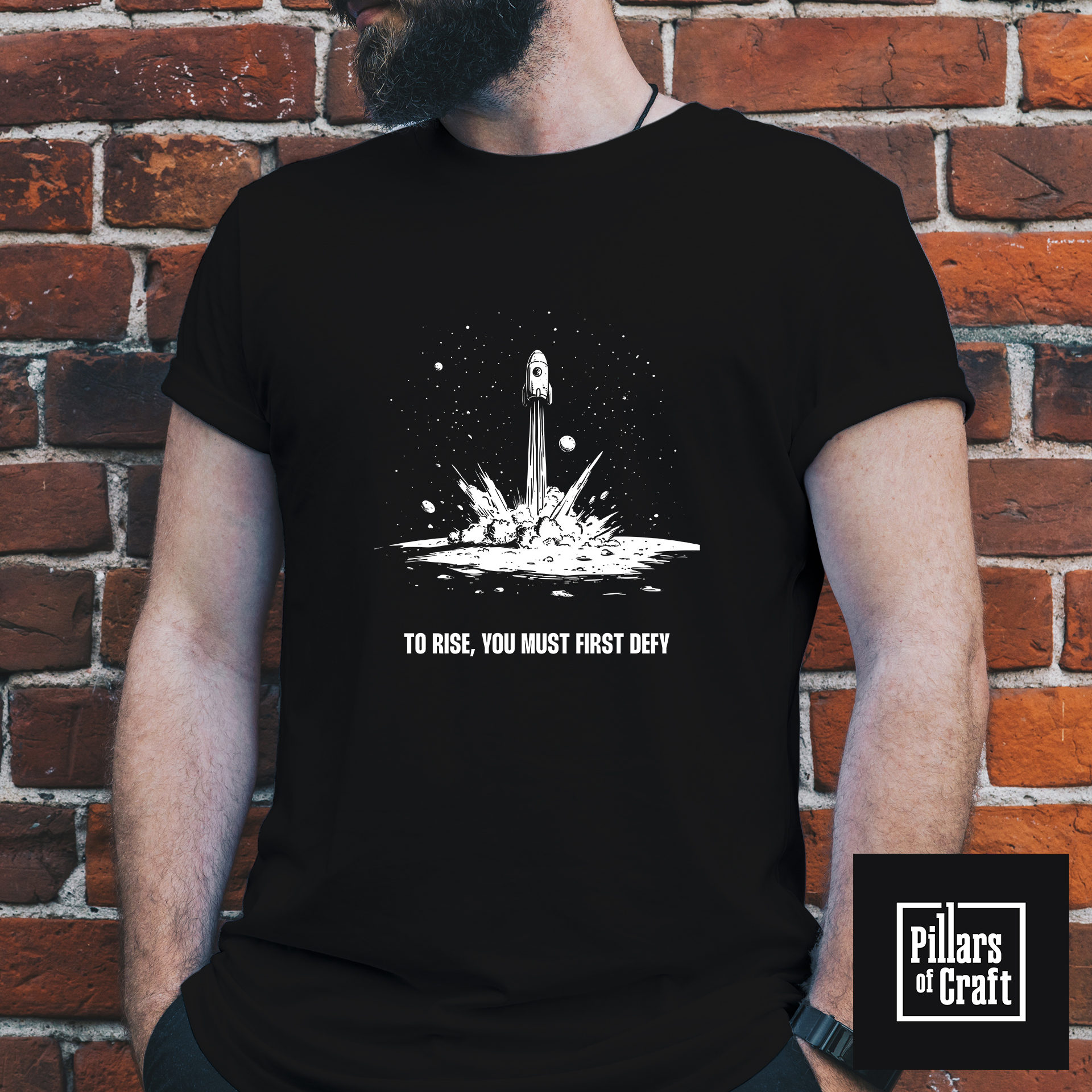 Rocket launching T-shirt, Start up launch T-shirt, Inspirational T-shirt - Image 3