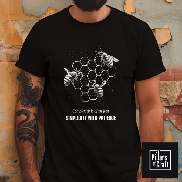 Honeybee T-shirt, Honeycomb T-shirt, Nature T-shirt, Simplicity T-shirt, Inspirational T-shirt