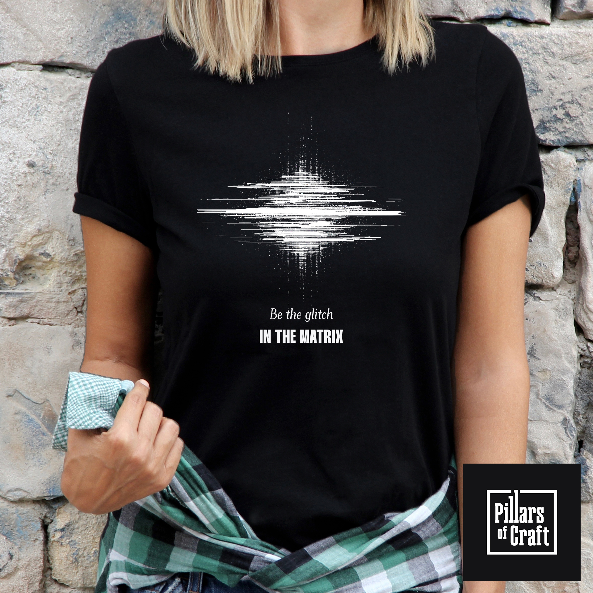 Be the glitch in the matrix T-shirt, Pop culture T-shirt, Glitch Graphic T-shirt - Image 2