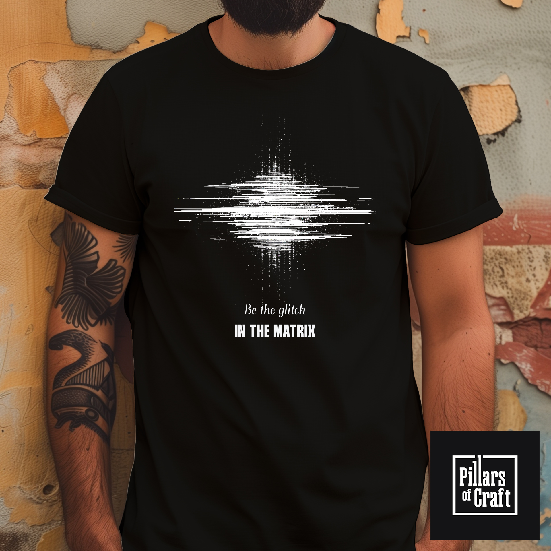 Be the glitch in the matrix T-shirt, Pop culture T-shirt, Glitch Graphic T-shirt - Image 3